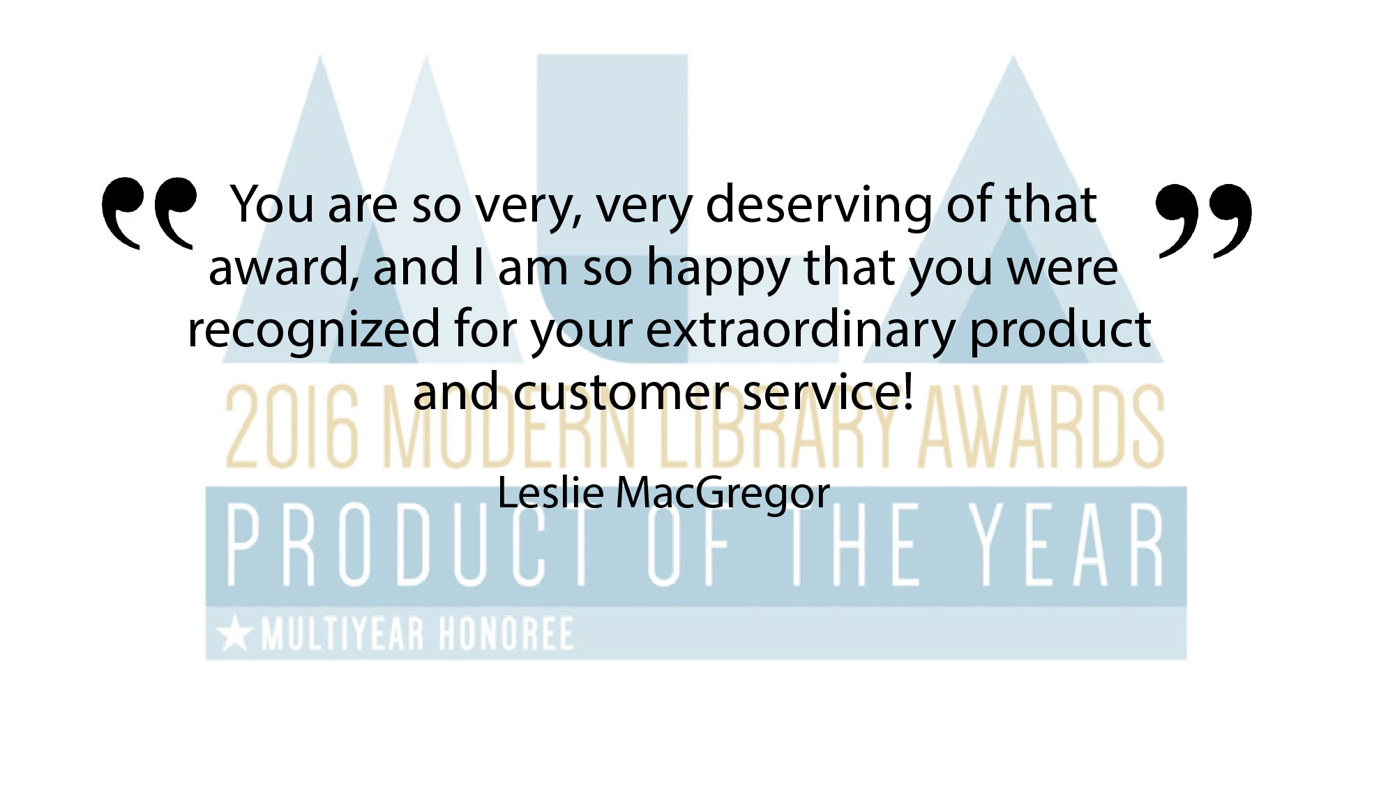 Product of the Year Feedback – Extraordinary